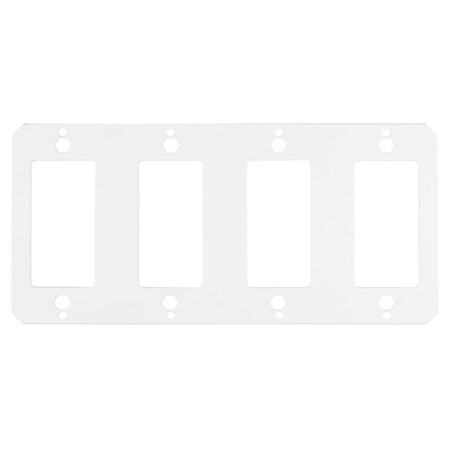 Hubbell Wiring Device-Kellems Center Sub Plate, 4 Gangs, Rectangular, Steel S1R10CSPP